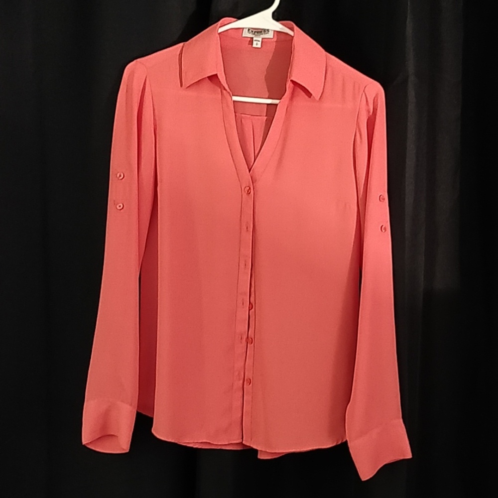 Express slim fit small button down